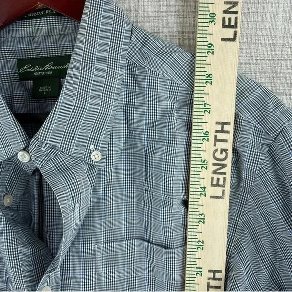 Eddie Bauer Shirt Button Down Long Sleeve Mens Size L 1188 - Picture 2 of 7